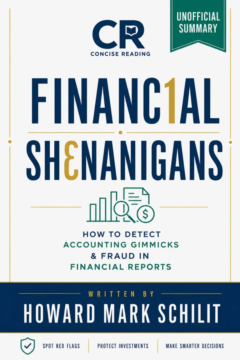 Financial Shenanigans book cover by Howard Mark Schilit — summary by Concise Reading