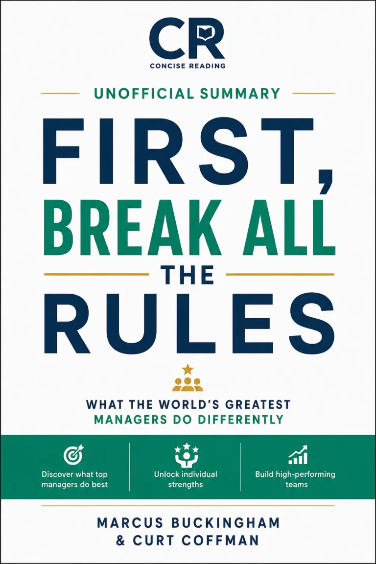 First Break All the Rules by Marcus Buckingham and Curt Coffman — book cover