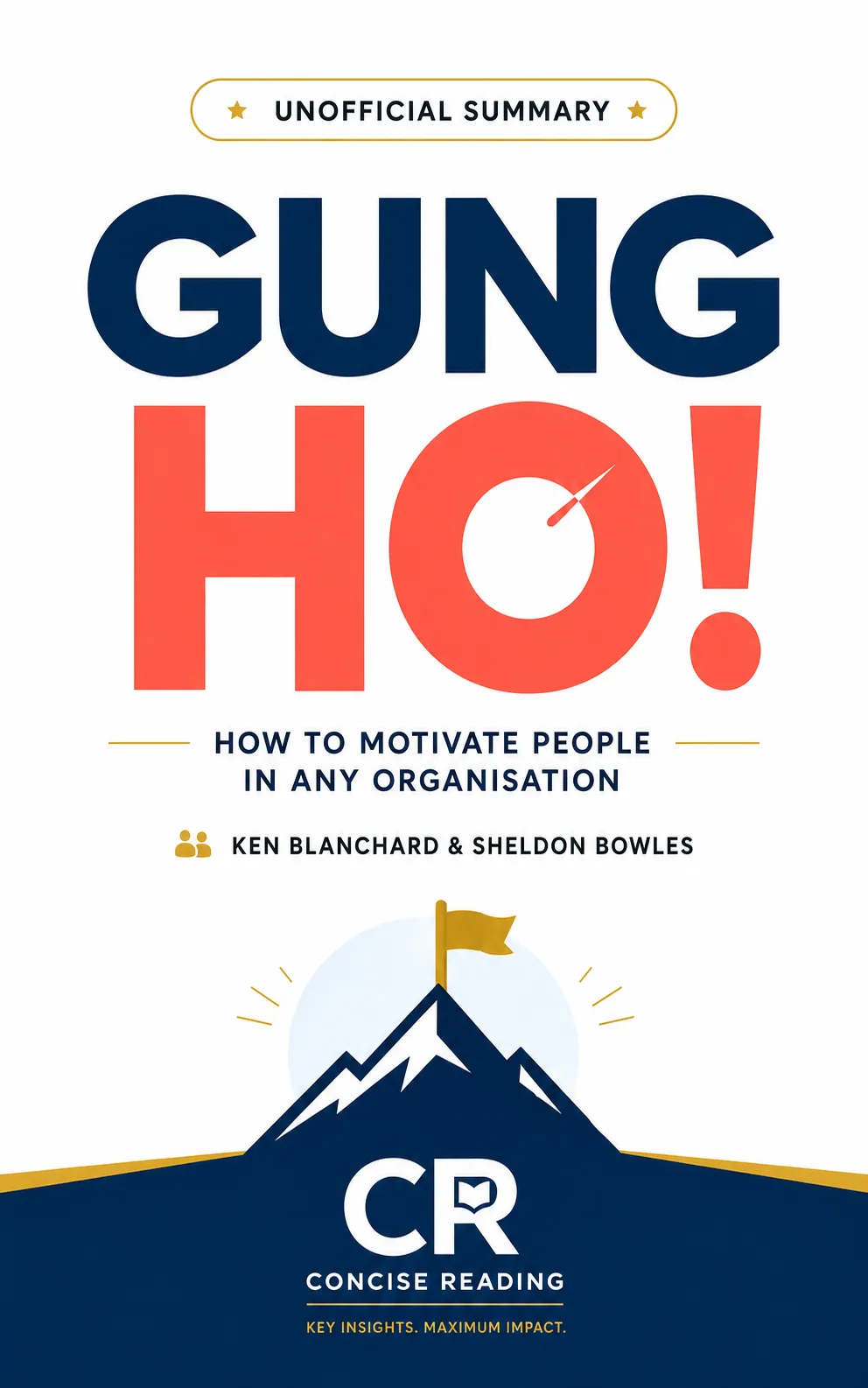 Gung Ho book cover — Ken Blanchard and Sheldon Bowles leadership book summary