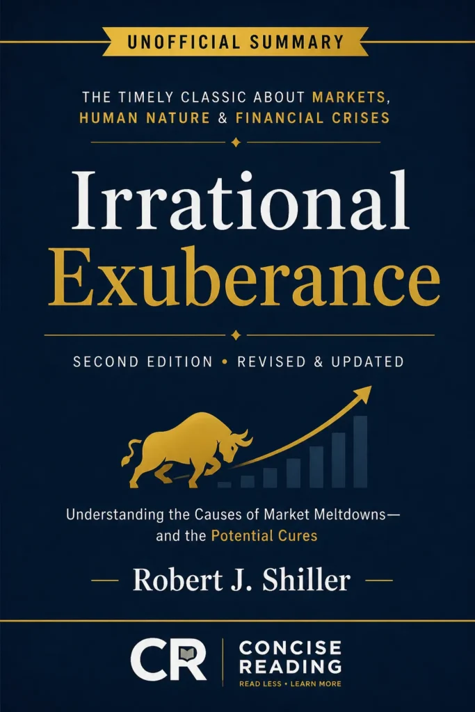 Irrational Exuberance book cover by Robert J. Shiller — behavioral finance and stock market bubbles