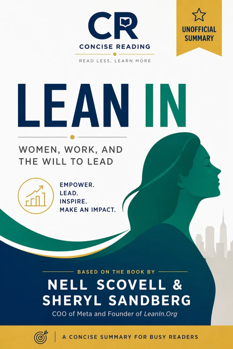 Lean In by Sheryl Sandberg book cover — summary available at Concise Reading