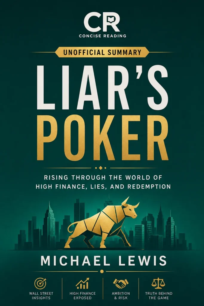 Liar's Poker book cover — Michael Lewis summary by Concise Reading