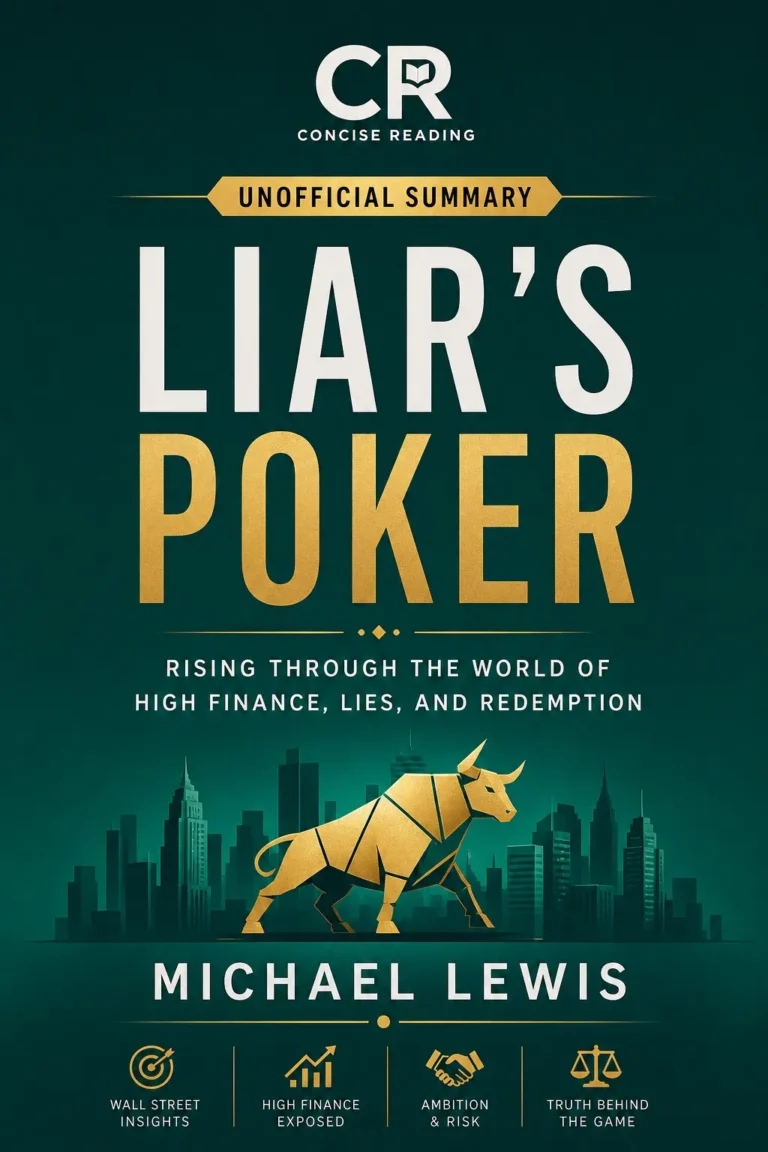 Liar's Poker book cover — Michael Lewis summary by Concise Reading