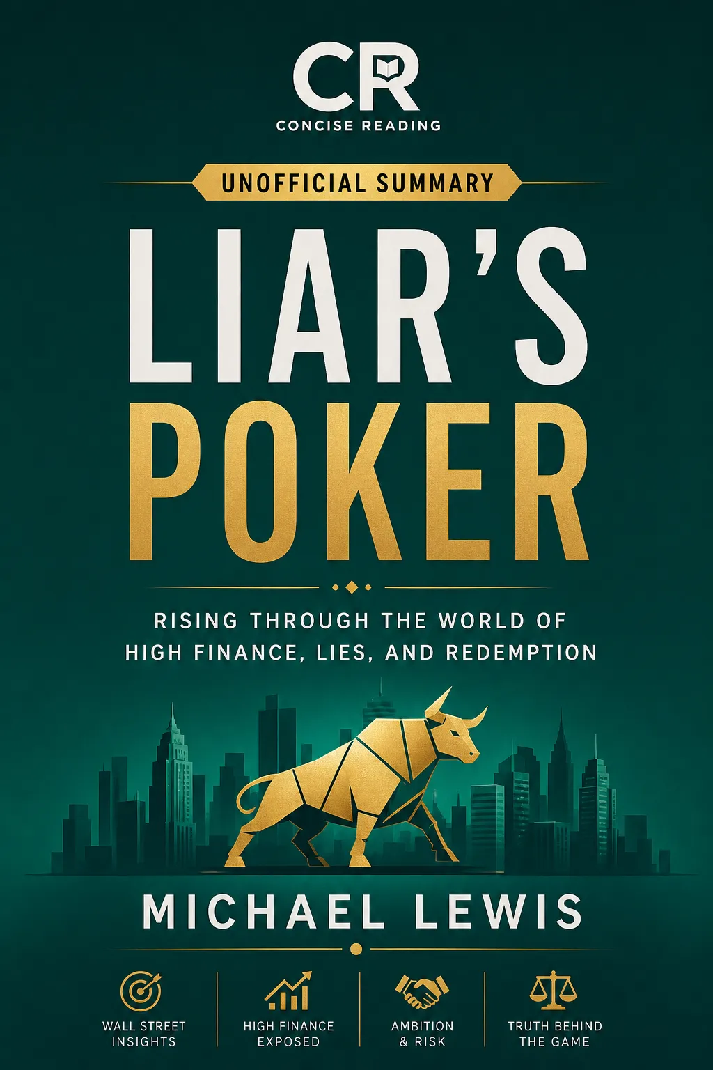 Liar's Poker book cover — Michael Lewis summary by Concise Reading