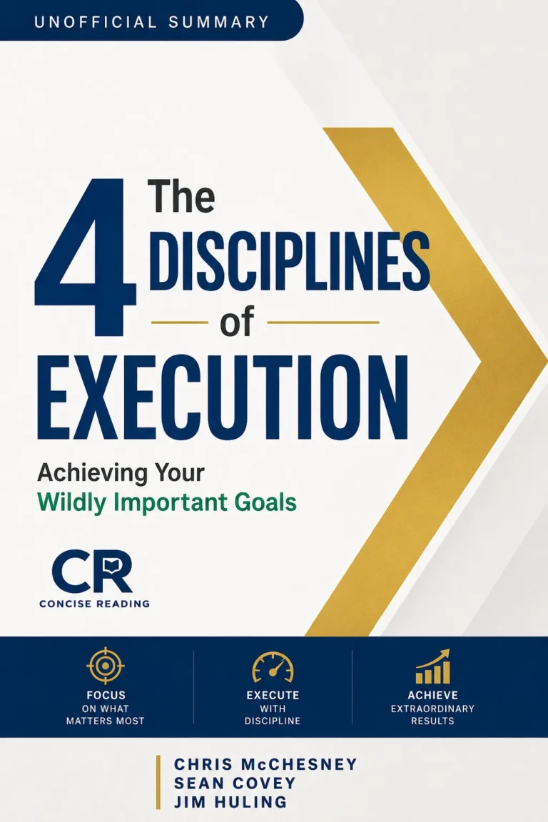 The 4 Disciplines of Execution book cover — summary by Concise Reading