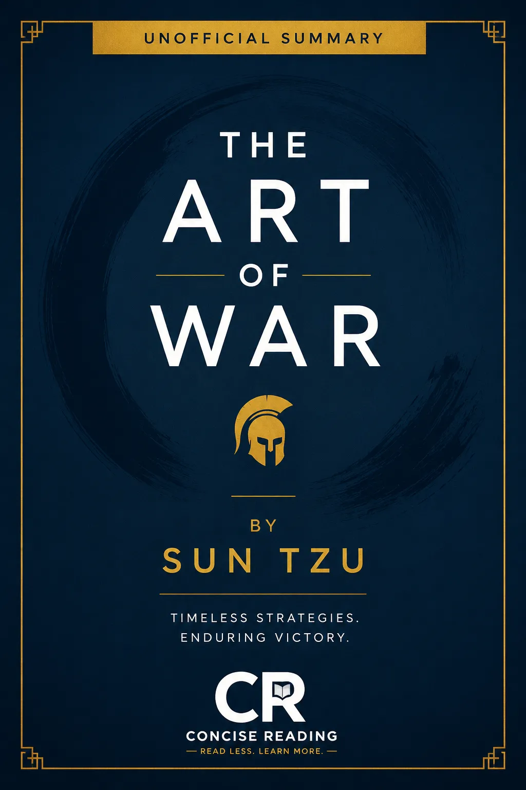 The Art of War by Sun Tzu book cover — free and premium summary at Concise Reading