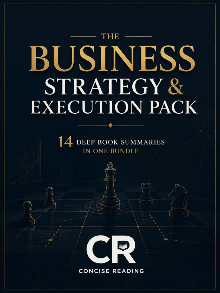 Business Strategy and Execution Pack cover — 14 premium book summaries by Concise Reading