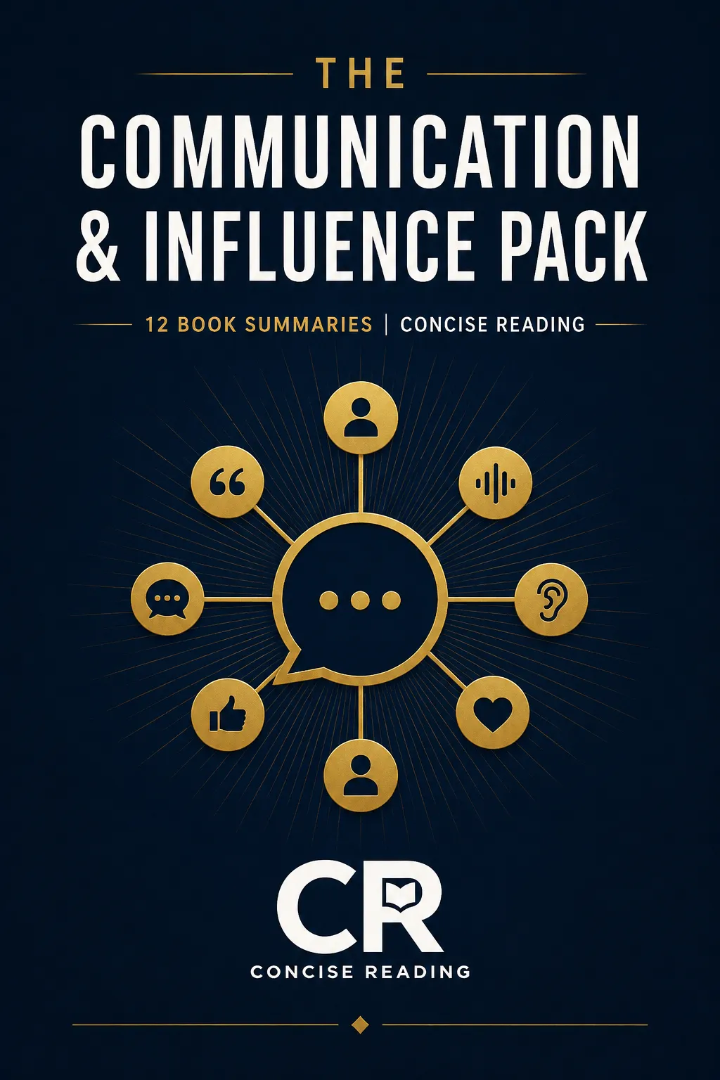 Communication and influence book summary bundle cover — 12 books by Concise Reading