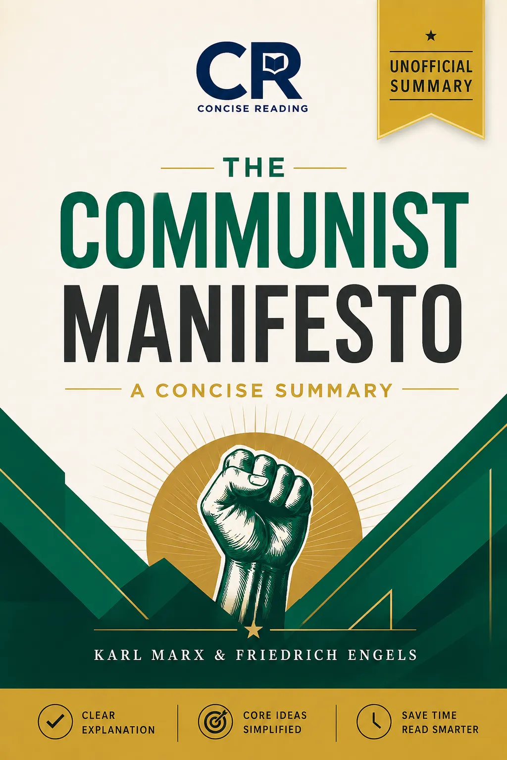 The Communist Manifesto book cover — summary by Concise Reading