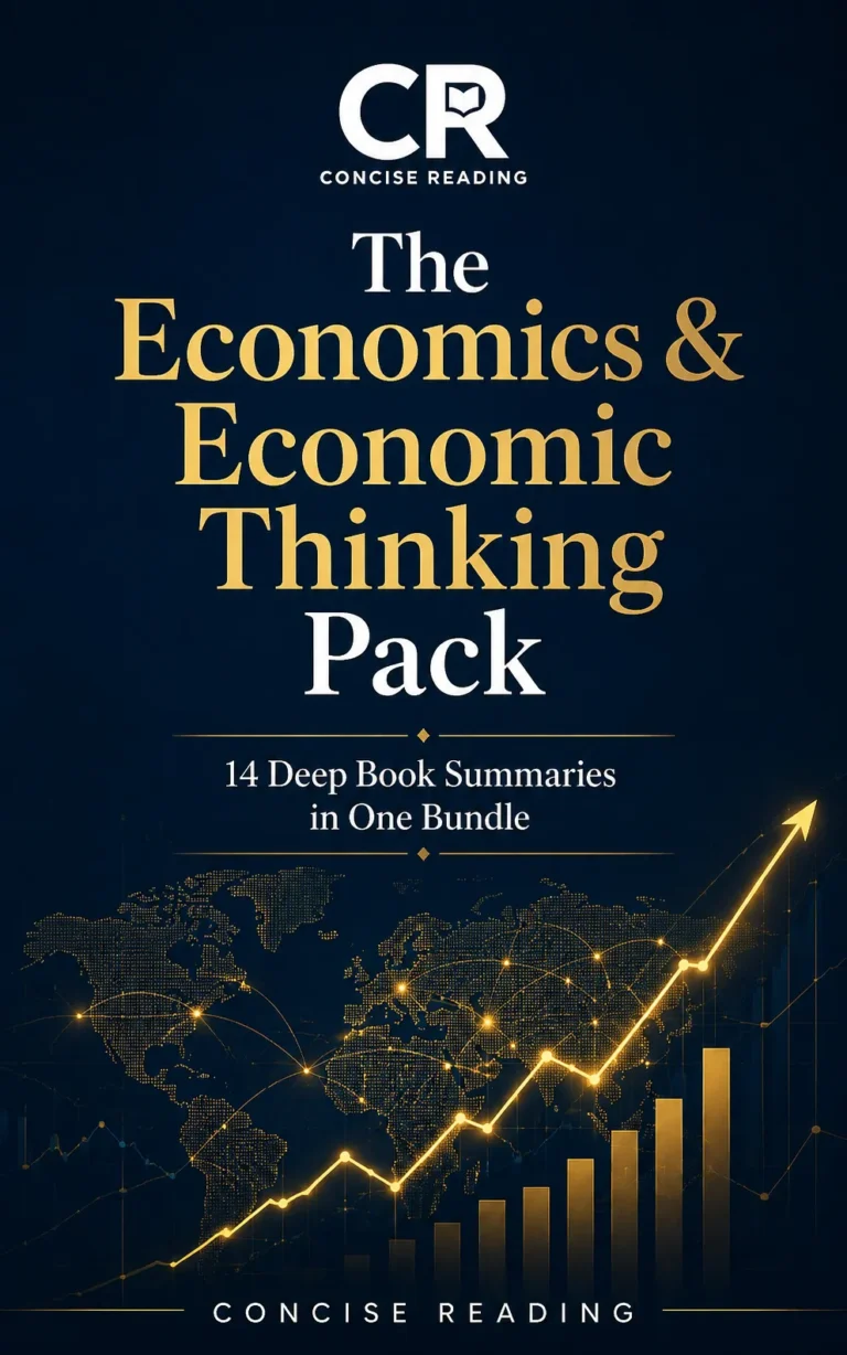 The Economics & Economic Thinking Pack — 14 premium book summaries by Concise Reading covering Freakonomics, Thinking Fast and Slow, The Wealth of Nations, and more