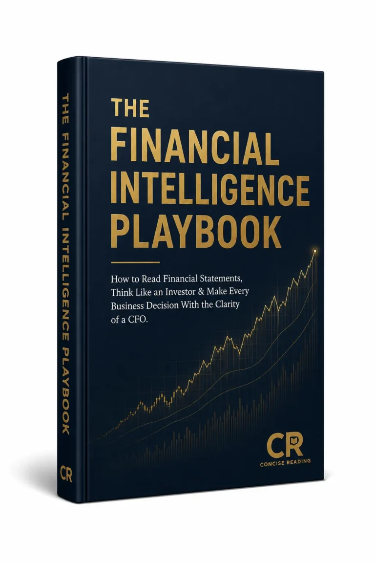 The Financial Intelligence Playbook by Concise Reading — synthesised from 10 finance books including Financial Intelligence, Profit First, and The Psychology of Money