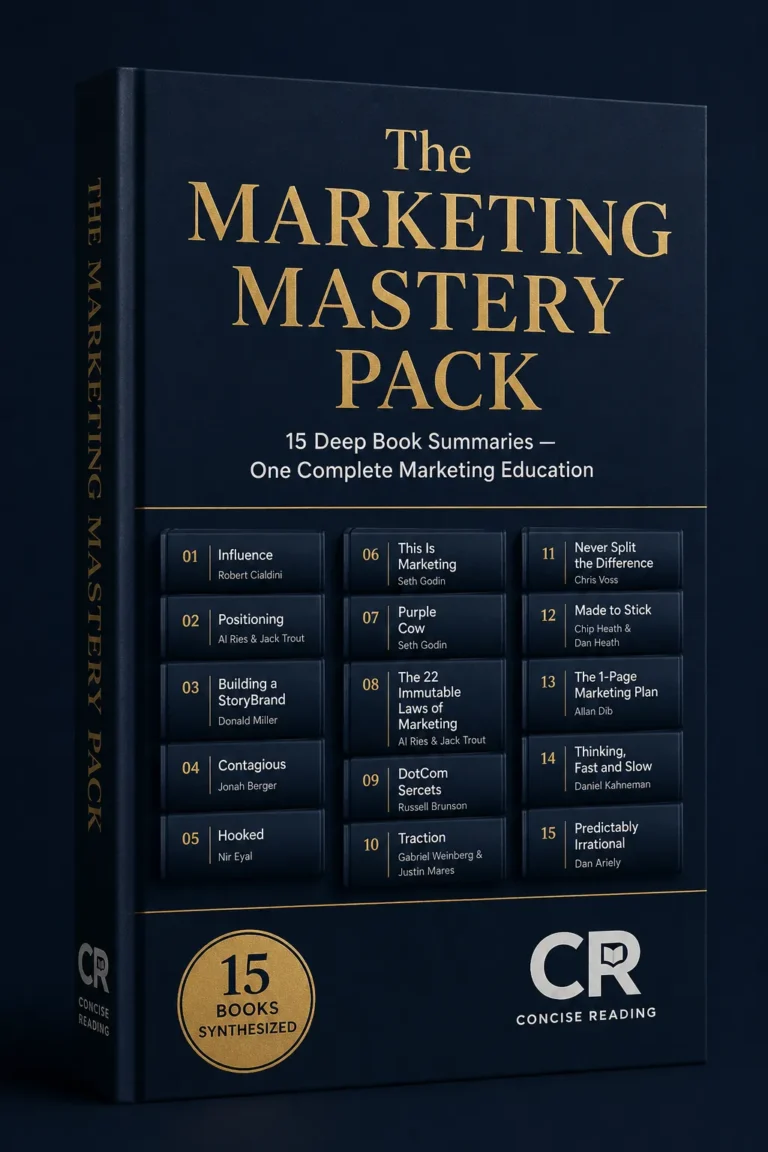 Marketing Mastery Pack — 15 premium marketing book summaries bundle by Concise Reading