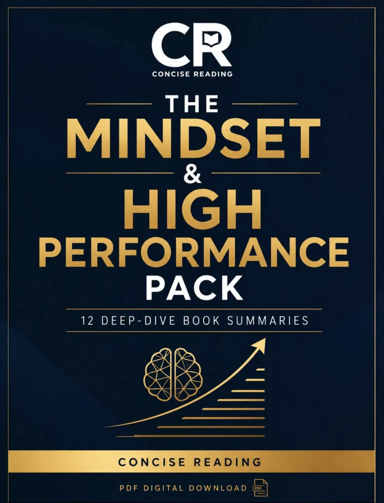 The Mindset & High Performance Pack — 12 premium book summaries on habits, grit, focus, and peak performance by Concise Reading
