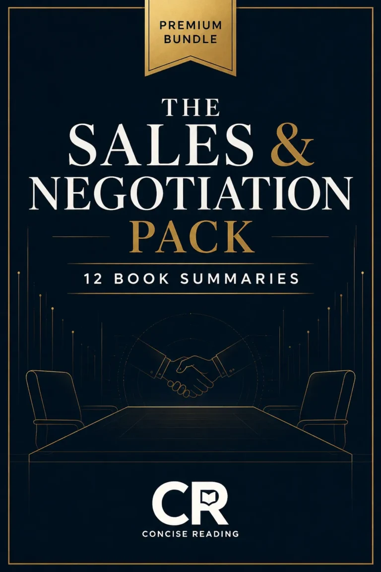 The Sales & Negotiation Pack — 12 book summaries on sales, negotiation, and influence by Concise Reading