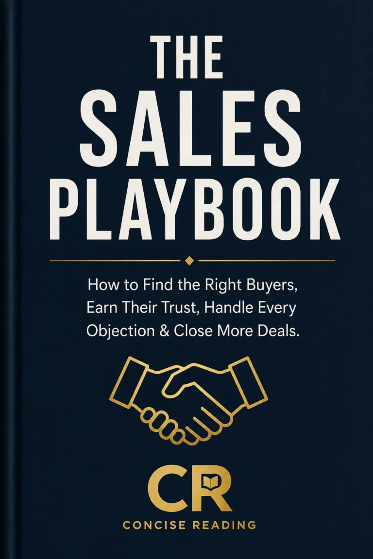 The Sales Playbook: How to Find the Right Buyers, Earn Their Trust, Handle Every Objection and Close More Deals — Synthesised from 10 Sales Classics by Concise Reading