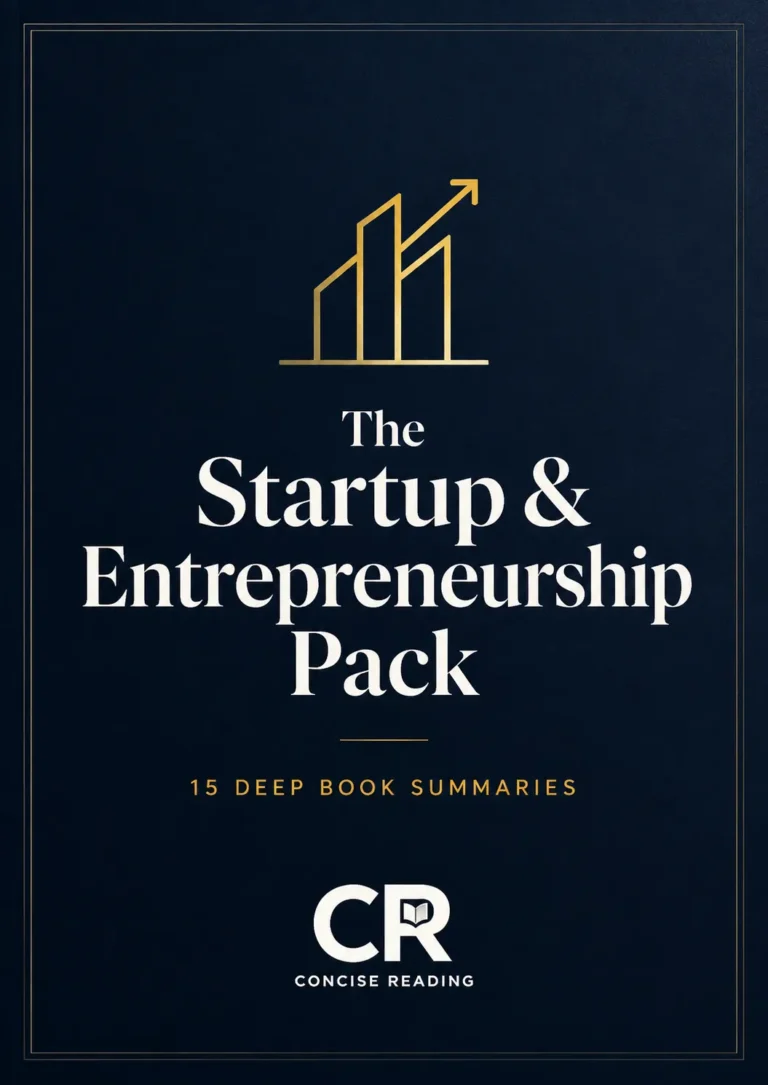 Startup & Entrepreneurship Pack — 15 premium book summaries bundle cover by Concise Reading