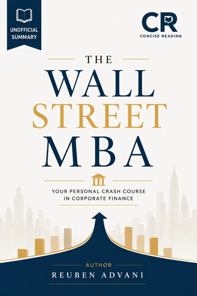 The Wall Street MBA by Reuben Advani book cover — free and premium summary at Concise Reading