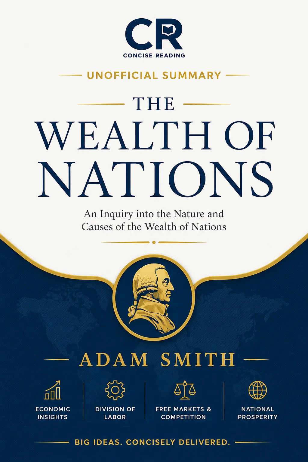 The Wealth of Nations by Adam Smith — book cover used in Concise Reading summary