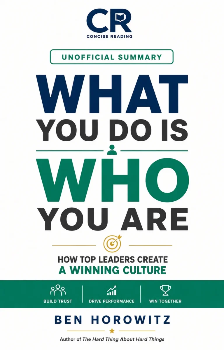 Book cover of What You Do Is Who You Are by Ben Horowitz