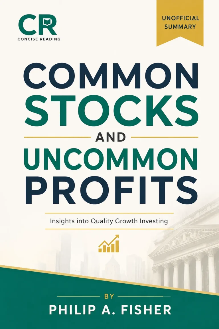 Common Stocks and Uncommon Profits by Philip A. Fisher book cover — summary available at Concise Reading