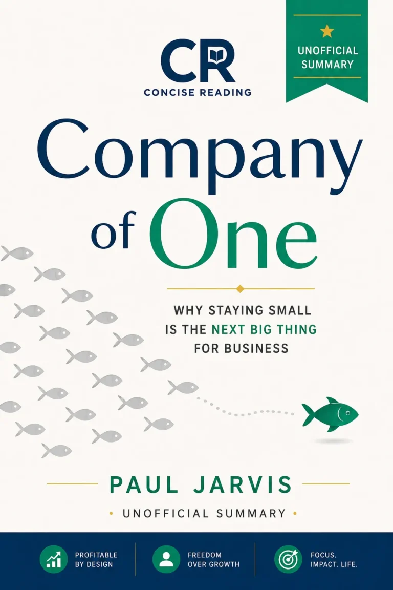 Company of One by Paul Jarvis book cover — summary by Concise Reading