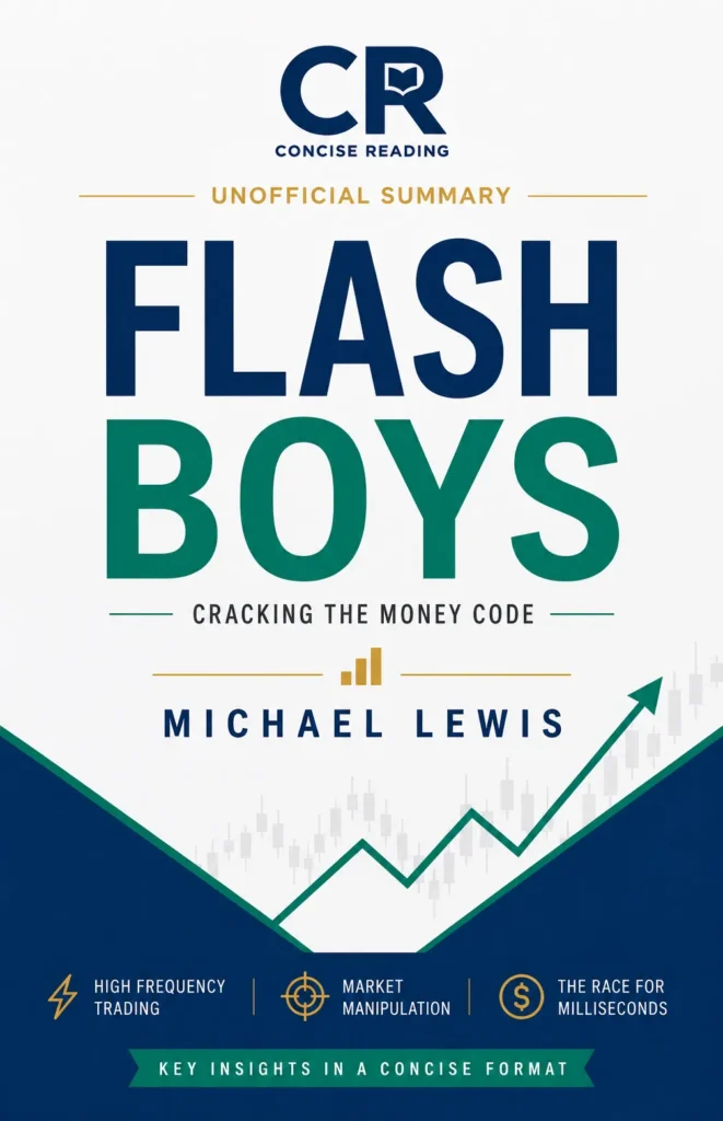 Flash Boys by Michael Lewis book cover — summary by Concise Reading