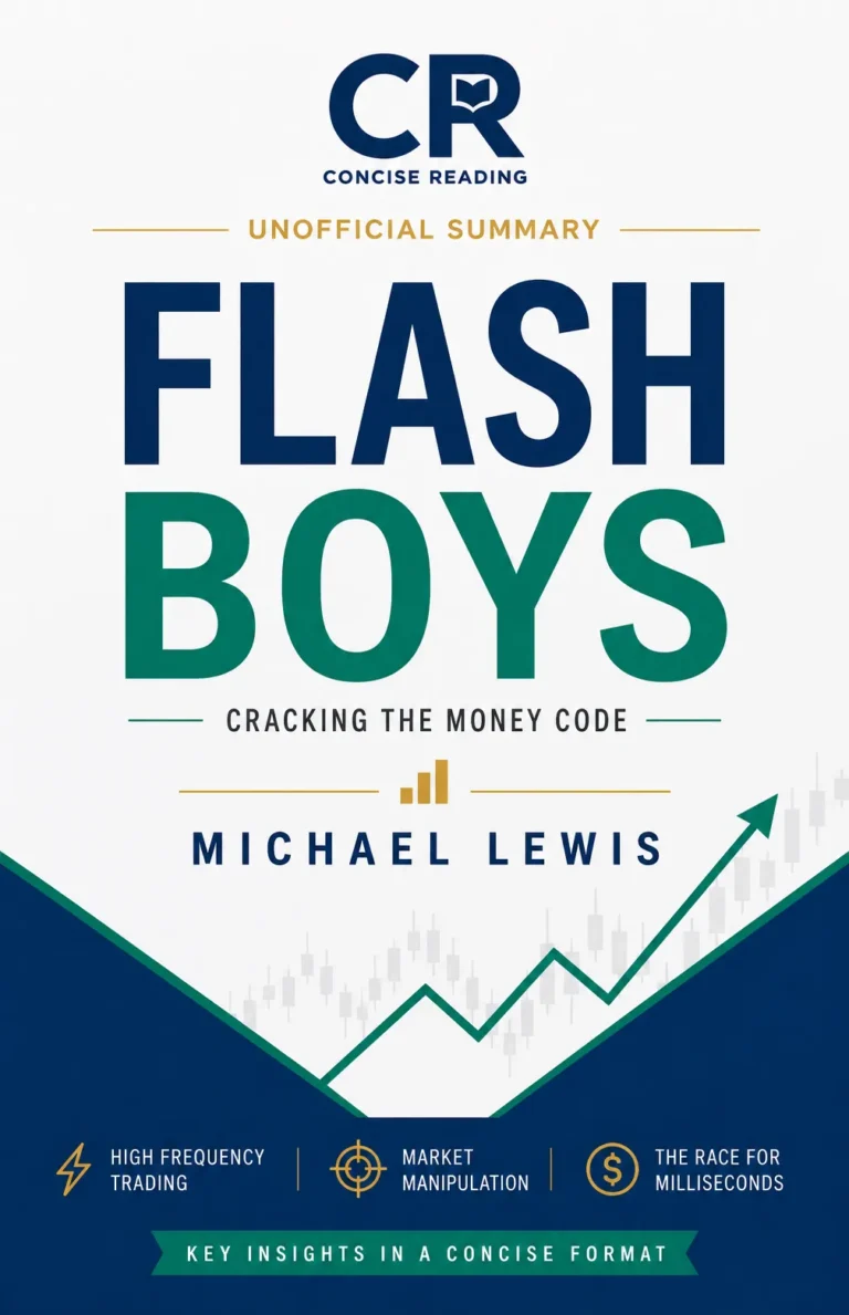 Flash Boys by Michael Lewis book cover — summary by Concise Reading
