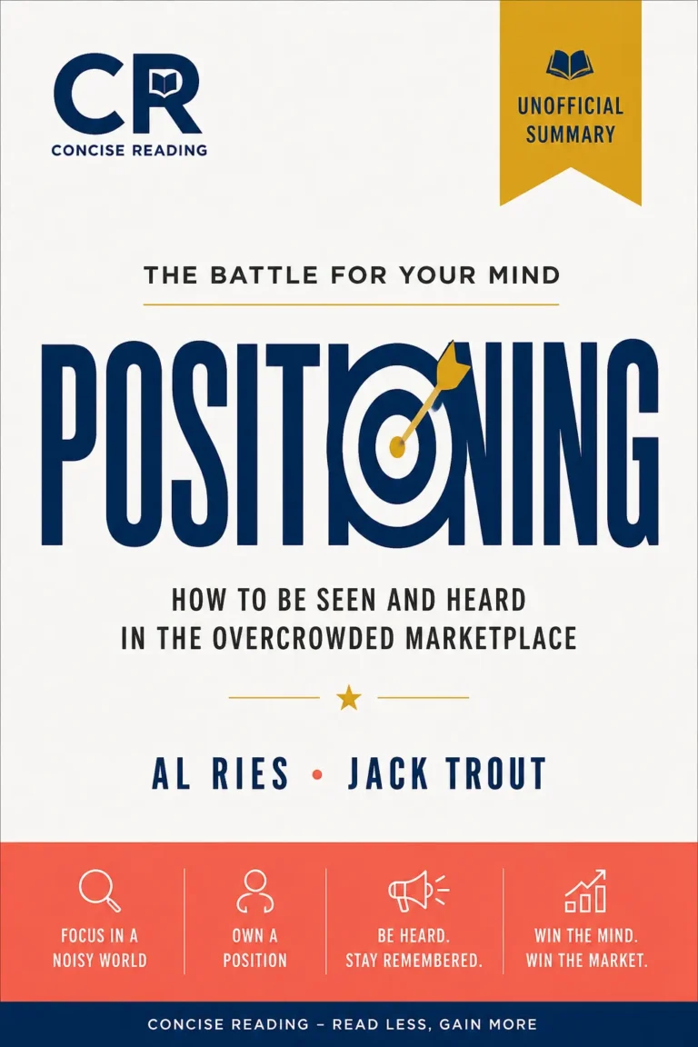 Positioning by Al Ries and Jack Trout book cover — summary available at Concise Reading