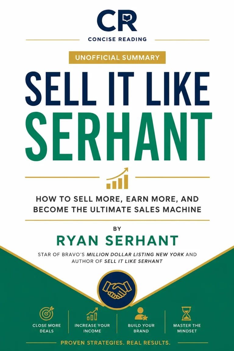 Sell It Like Serhant by Ryan Serhant book cover – free and premium summary