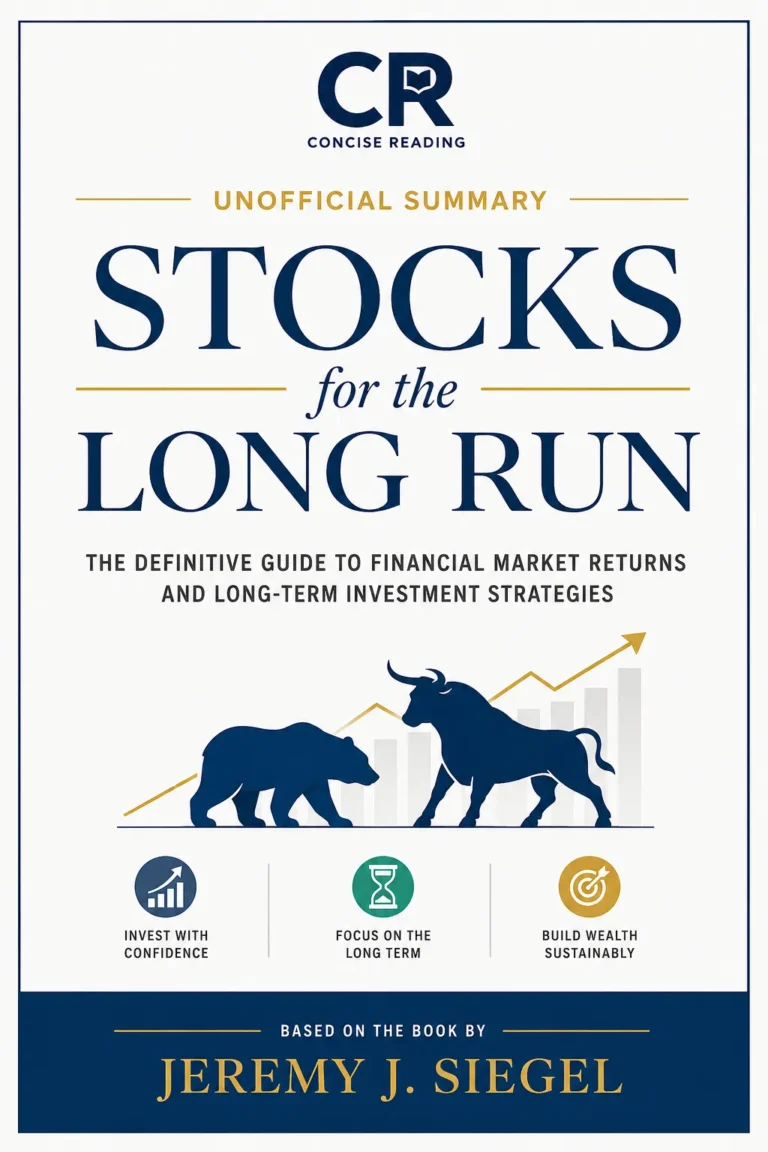 Stocks for the Long Run book cover — Jeremy J. Siegel summary by Concise Reading
