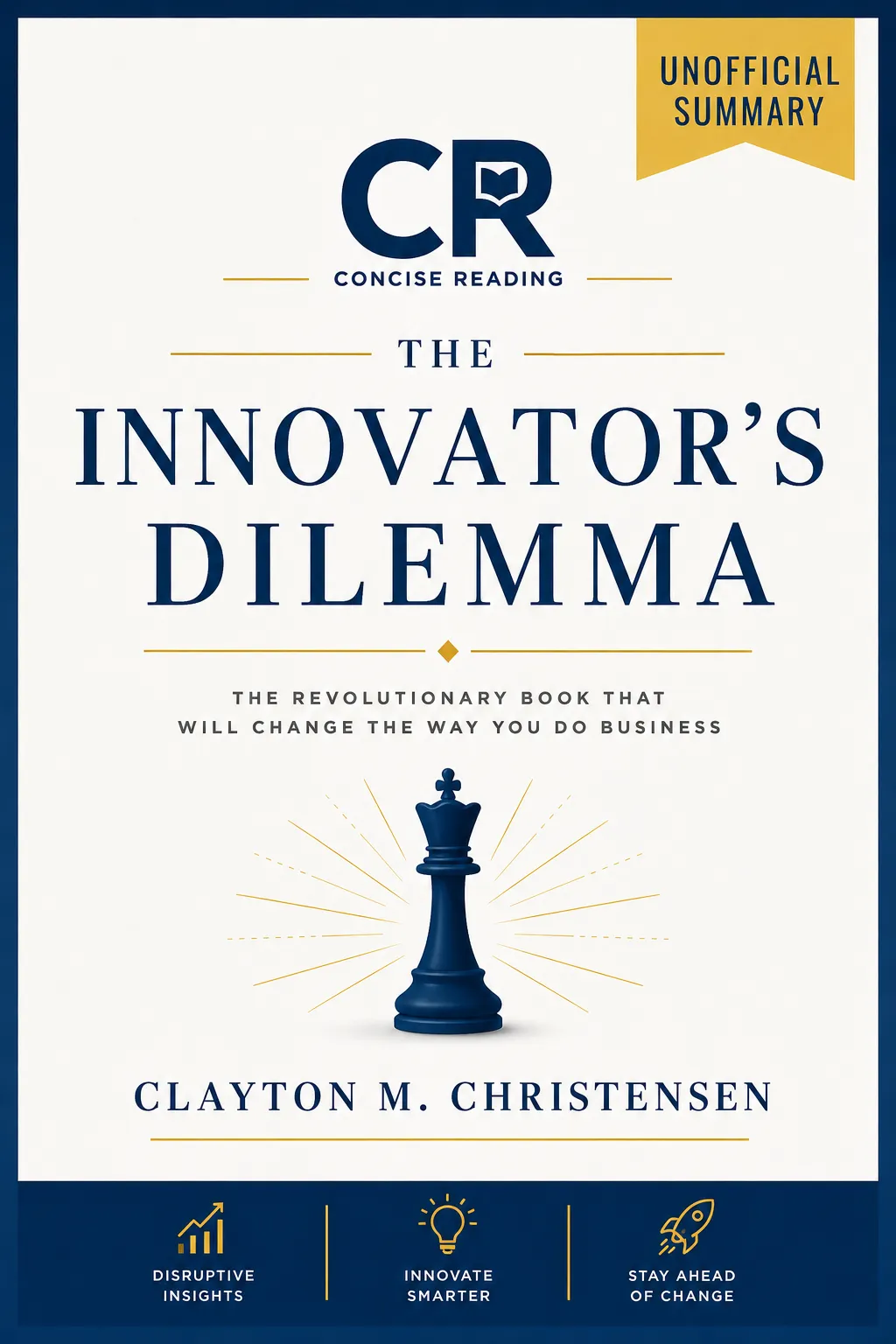 The Innovator's Dilemma book cover — Clayton M. Christensen