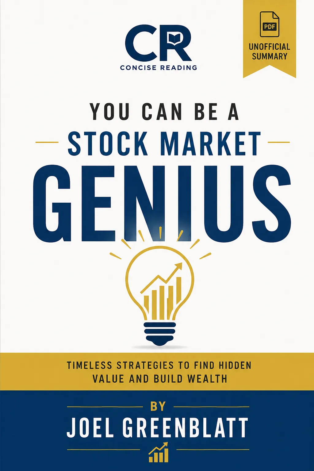You Can Be a Stock Market Genius by Joel Greenblatt — book cover